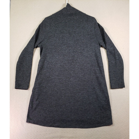 Leith Sweater Womens Large Long Sleeve Turtleneck Polyester Blend Gray Long Knit - Picture 8 of 14